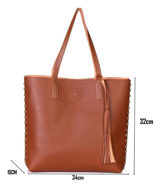 Bolsa Shopper Feminina Marrom
