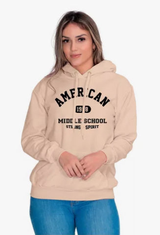 Moletom Liso Feminino Estampado American 1988