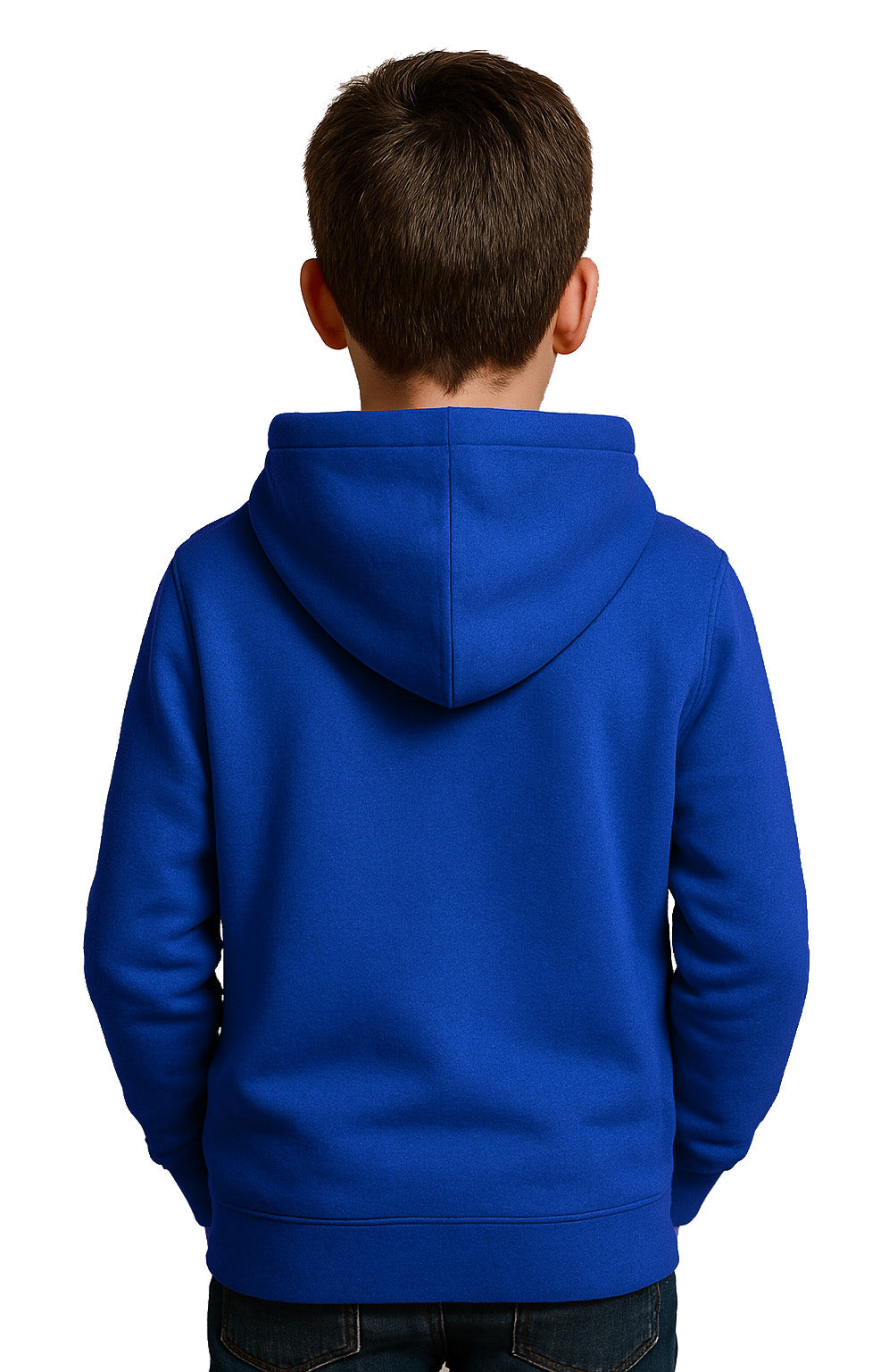 Blusa Moletom Infantil Liso Com Capuz E Bolso Canguru