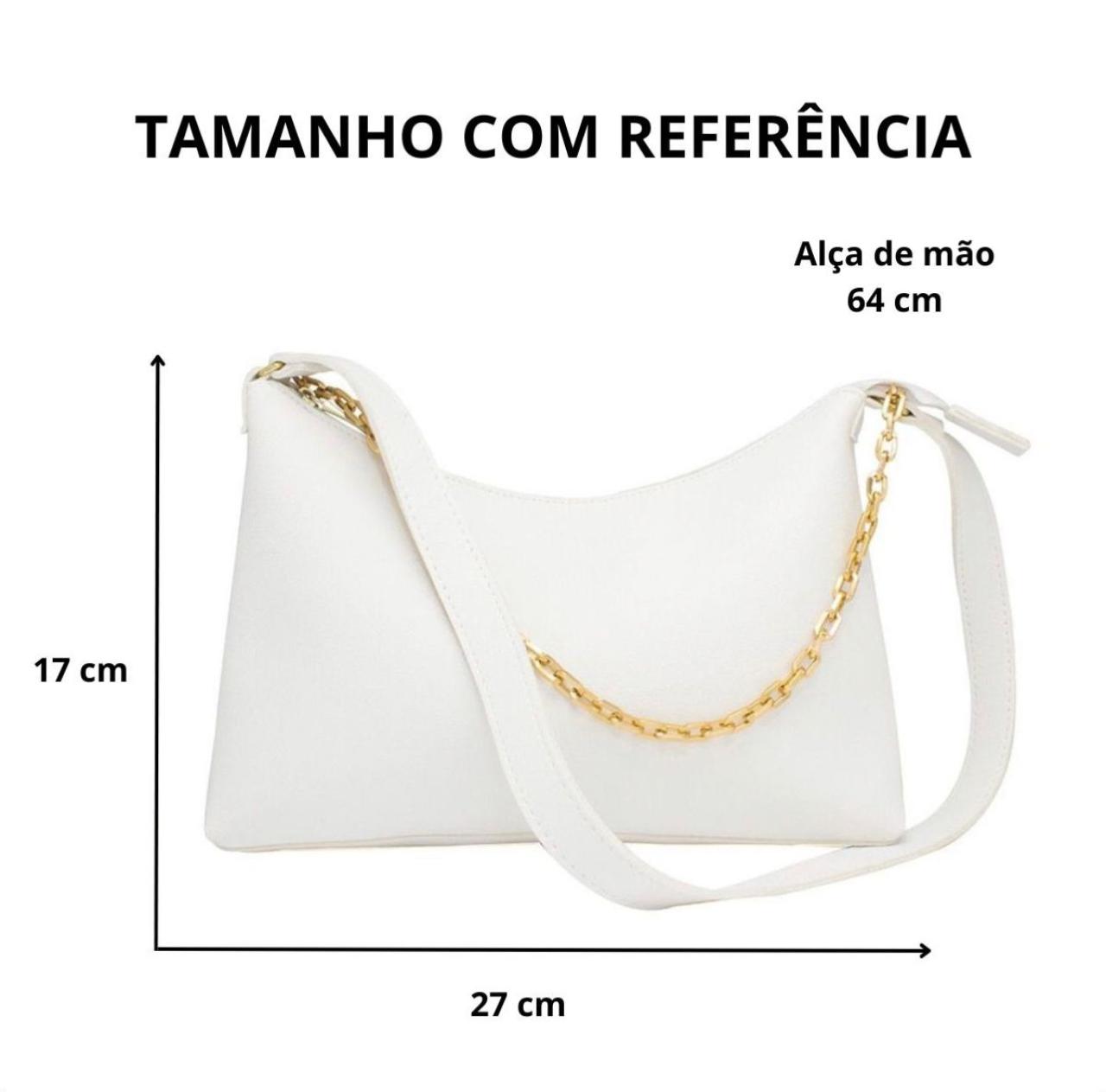 Bolsa Baguete Feminina Preta