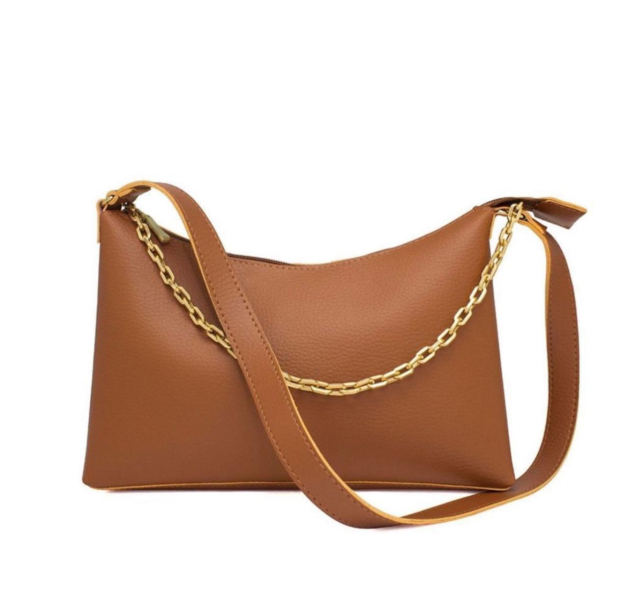 Bolsa Baguete Feminina Marrom