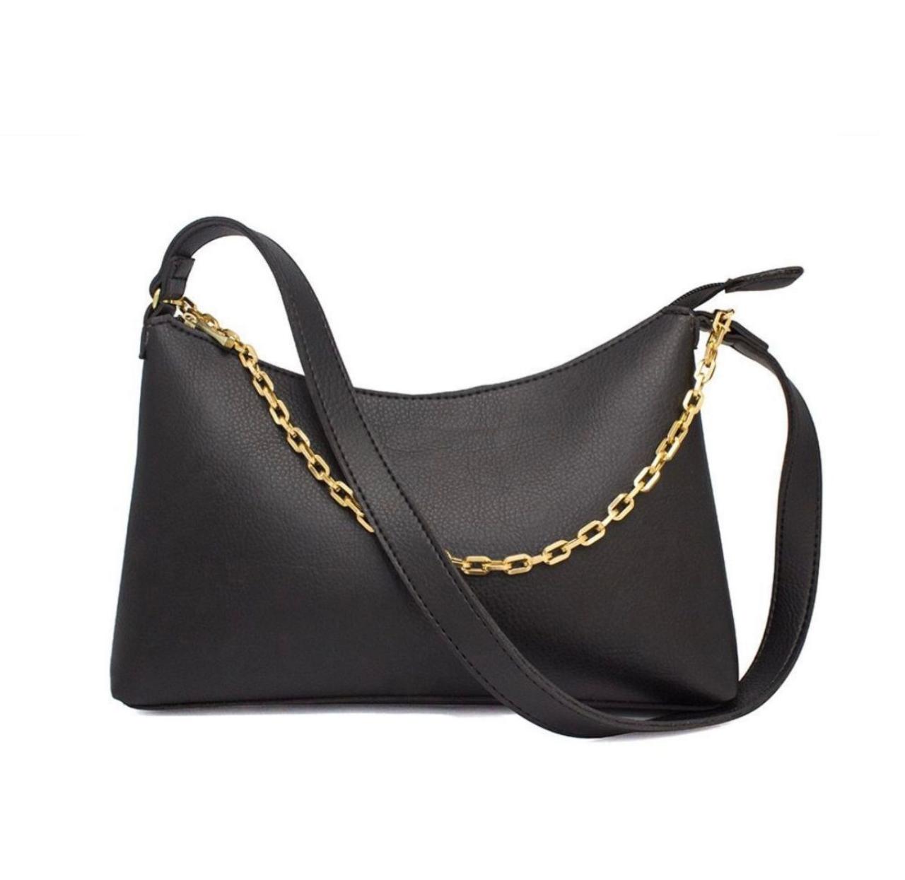 Bolsa Baguete Feminina Preta