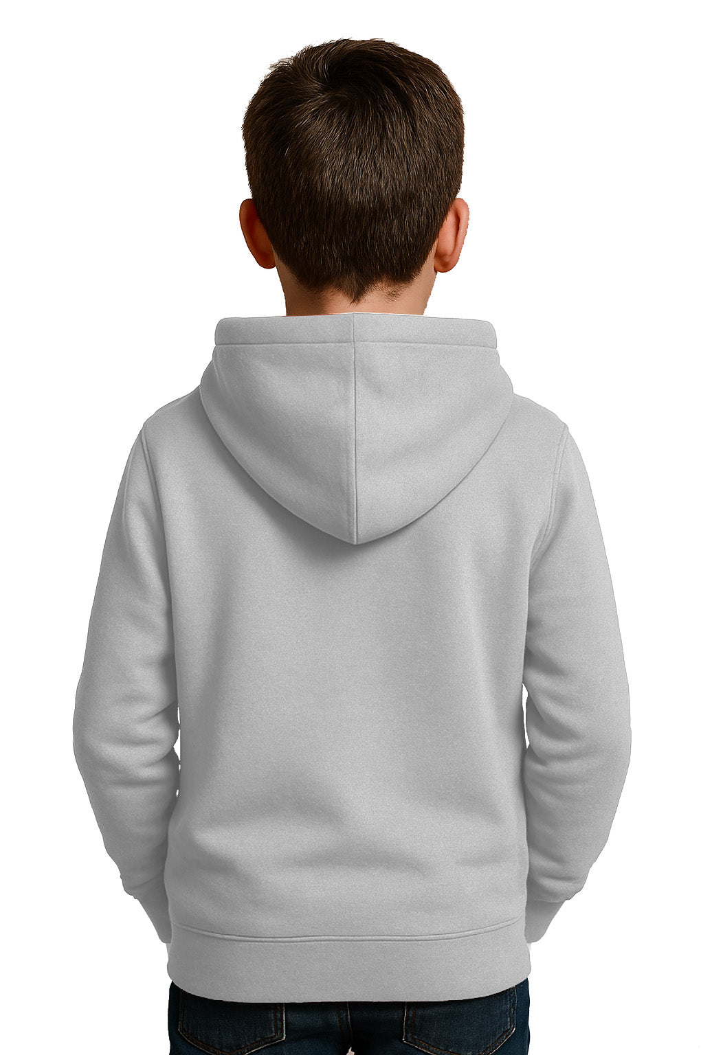 Blusa Moletom Infantil Liso Com Capuz E Bolso Canguru