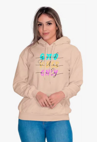 Moletom Liso Feminino Estampado Good Only