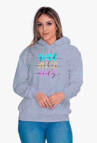 Moletom Liso Feminino Estampado Good Only
