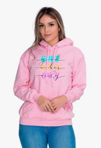 Moletom Liso Feminino Estampado Good Only