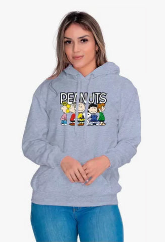 Moletom Liso Feminino Estampado Peanuts