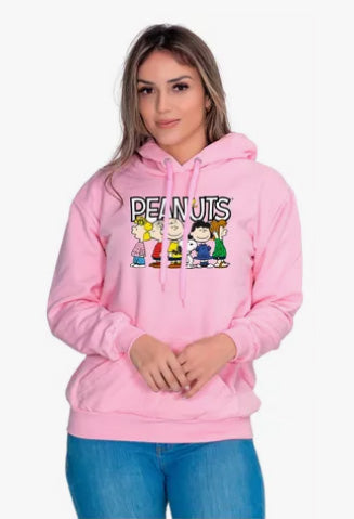 Moletom Liso Feminino Estampado Peanuts