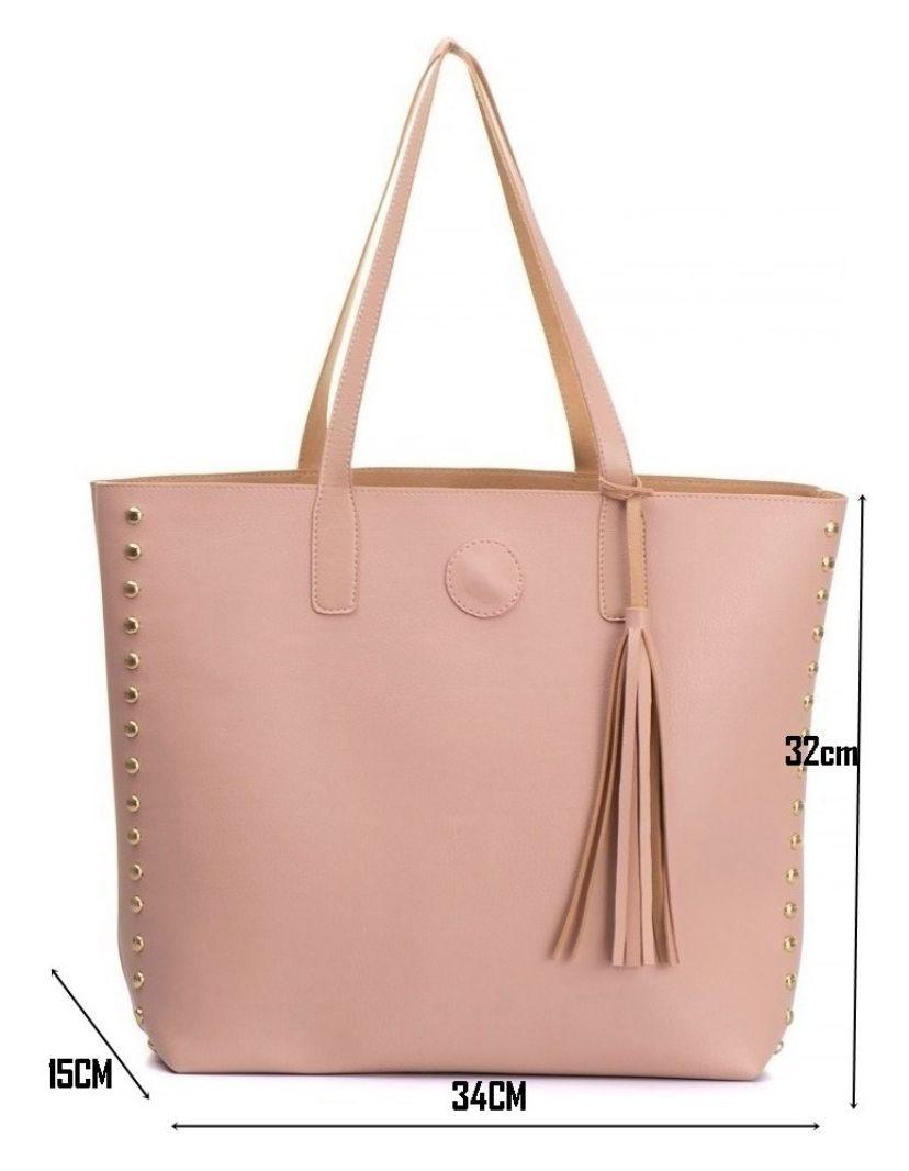 Bolsa Shopper Feminina Rosa