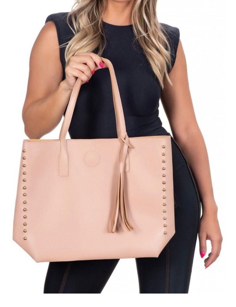 Bolsa Shopper Feminina Rosa