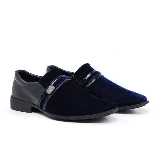 Sapato Social masculino moderno casamento brilhoso elegante verniz sintético italiano Vegano Azul